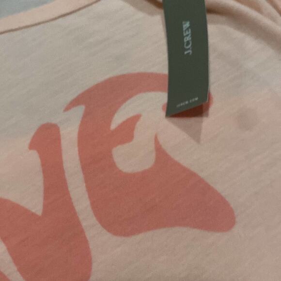 J, Crew Cropped "Wave of love" T-shirt - Picture 9 of 10